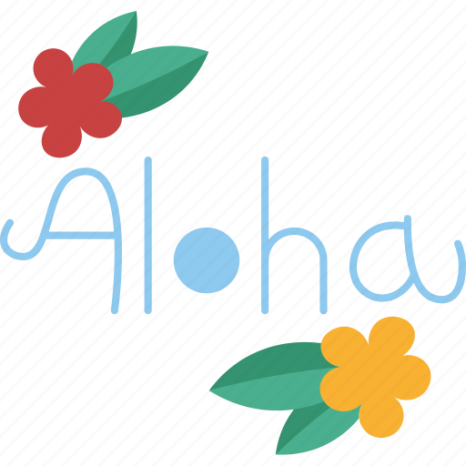 Aloha, greeting, hawaiian, tourism, joy icon - Download on Iconfinder