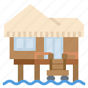 bungalow, hawaii, home, hut 
