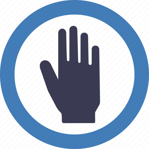 Stop, hand, finger, wait, gestures, pause icon - Download on Iconfinder