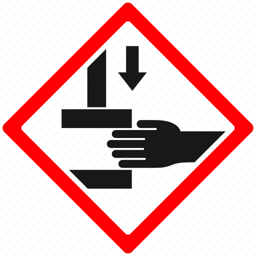 Crush, danger, danger of harming, harming, hazard, squash, warning icon - Download on Iconfinder