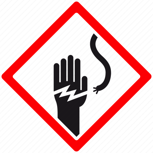 Attention, danger, death, electric hazard, hazard, shock, warning icon - Download on Iconfinder
