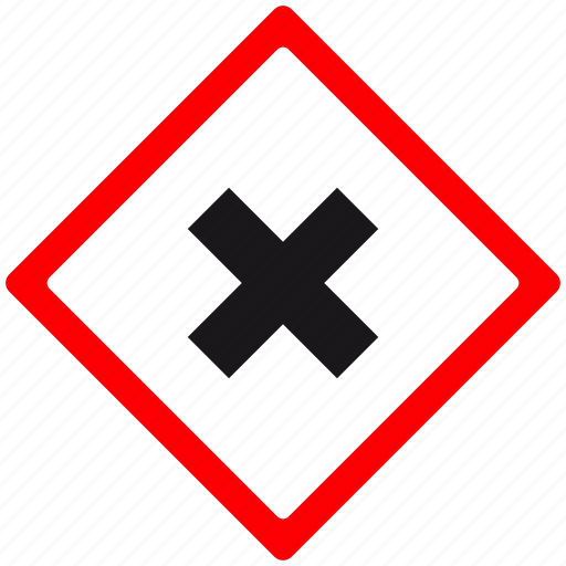 Alert, attention, cross, danger, hazard, irritant, warning icon - Download on Iconfinder