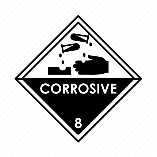 Corrosive, hazardous, material icon - Download on Iconfinder