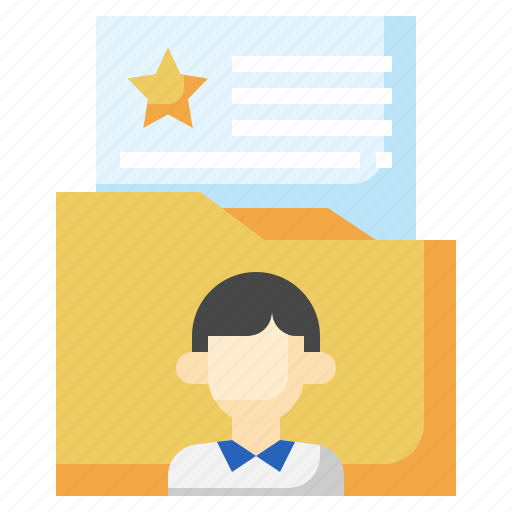 Dossier, business, employee, man, folder icon - Download on Iconfinder
