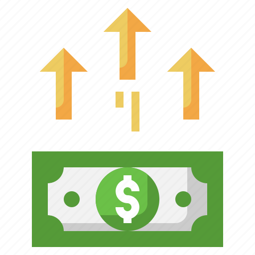 Finances, up, arrows, dollar, bill, growth, money icon - Download on Iconfinder