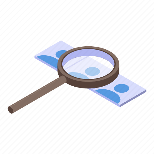 Business, cartoon, cv, hand, headhunter, isometric, magnifier icon - Download on Iconfinder