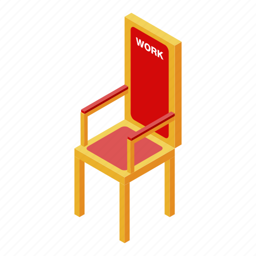 Business, cartoon, chair, free, isometric, place, work icon - Download on Iconfinder