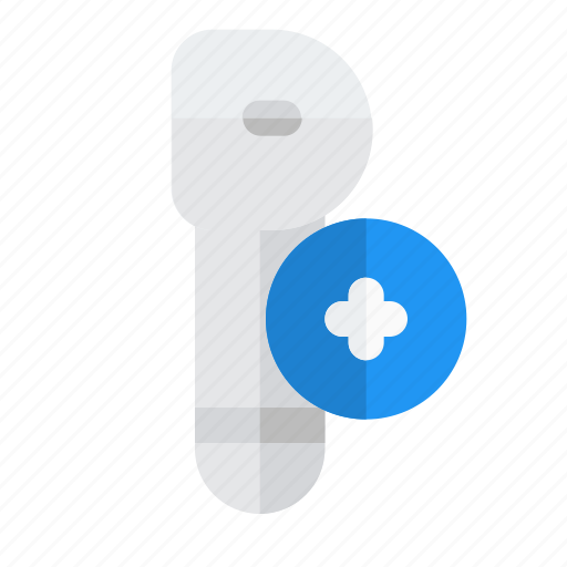 Add, airpod, music, earphones, plus icon - Download on Iconfinder