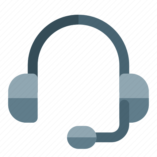Headset, music, earphones, mic icon - Download on Iconfinder