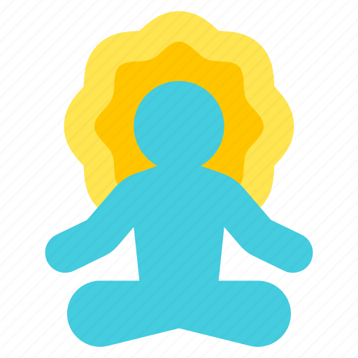 Meditation, healing, crystal, mind, cleansing, energy, flow icon - Download on Iconfinder