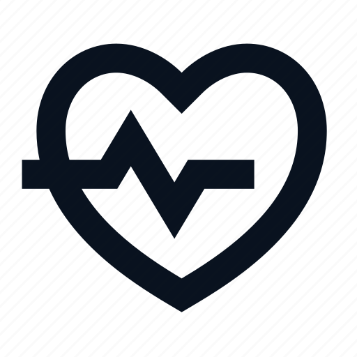 Heart, pulse, line, love, like, favorite, outline icon - Download on Iconfinder