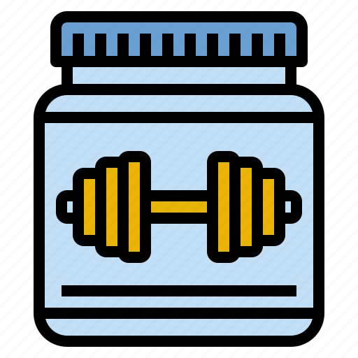 Bodybuilder, gym, muscle, protein, supplyments, whey icon - Download on Iconfinder