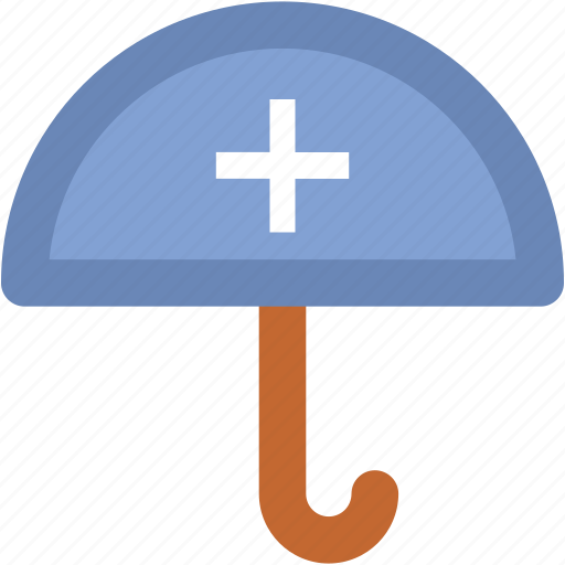 Guard, health care, medical protection symbol, medicament, red cross, treatment, umbrella icon - Download on Iconfinder