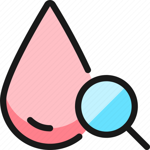 Blood, drop, search icon - Download on Iconfinder