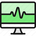 monitor, heart, desktop