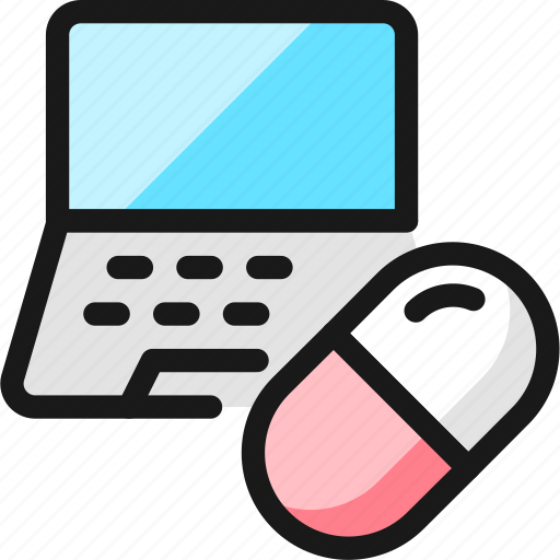 Pill, laptop icon - Download on Iconfinder on Iconfinder