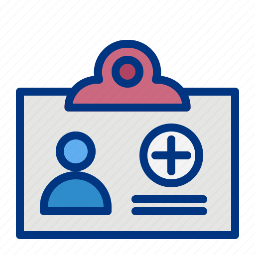 Id card, patient, people, visitor icon - Download on Iconfinder