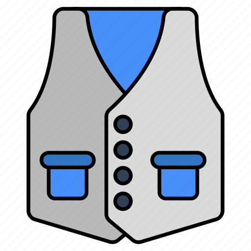 Waistcoat, cloth, attire, apparel, menswear icon - Download on Iconfinder