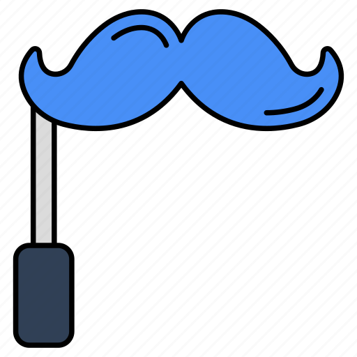 Mustache prop, booth prop, moustache mask, face mask, party prop icon - Download on Iconfinder