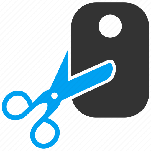 Coupon, cut, cutter, sale, scissors, sticker, discount icon - Download on Iconfinder