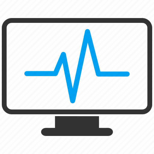Monitoring, pulse, analytics, cardiogram, chart, graph, monitor icon - Download on Iconfinder