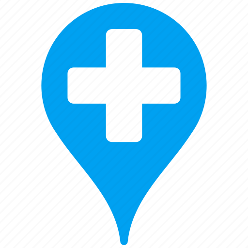 Clinic, marker, location, navigation, pin, flag, map pointer icon - Download on Iconfinder