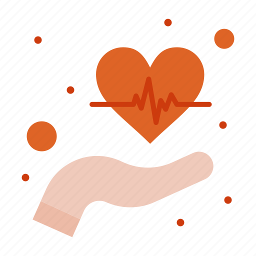Care, hands, heart, beat icon - Download on Iconfinder