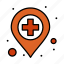 ambulance, hospital, location 