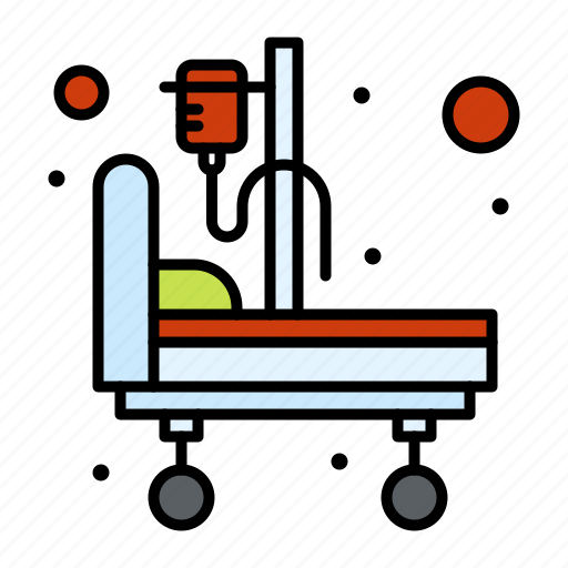 Hospital, bed, stretcher, patient icon - Download on Iconfinder