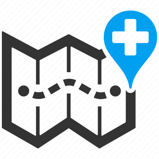 Location, map, clinic, gps, hospital, medical, navigation icon - Download on Iconfinder