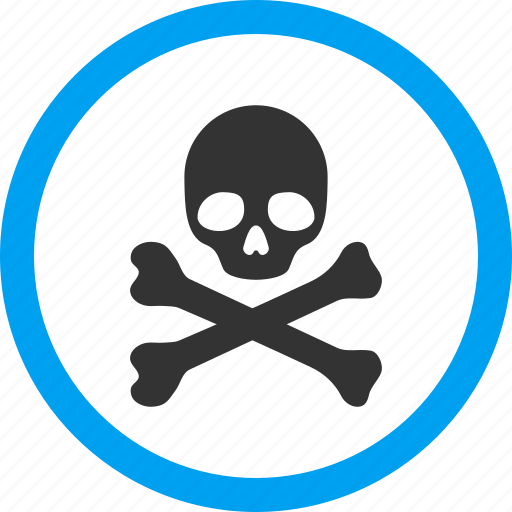 Crossbones, danger, dead, death, evil, skull, toxic icon - Download on Iconfinder