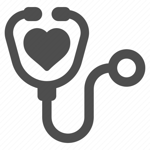 Cardiology, heart, stethoscope icon - Download on Iconfinder