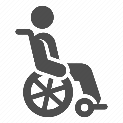 Handicap, invalid, man, paralyzed, wheel chair, wheelchair icon - Download on Iconfinder