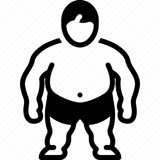 Comorbidity, overweight, obesity, chubby, moon faced, chunky, plump icon - Download on Iconfinder