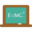 board, chalk, chalk board, chemistry, e=mc², formula, science, scientist