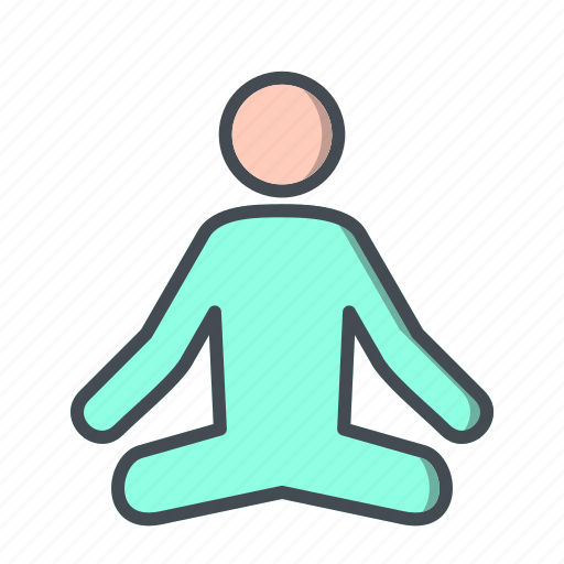 Meditation, yoga, exercise icon - Download on Iconfinder