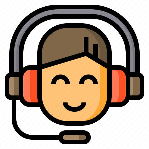 Call, headphone, customer, headset, woman, center, service icon - Download on Iconfinder