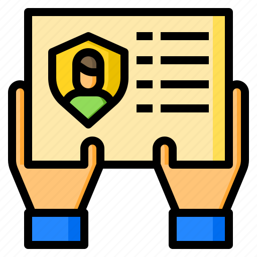 Document, paper, insurance, file, hands icon - Download on Iconfinder