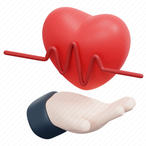 Healthcare, life, insurance, hand, heart, heartbeat, safe icon - Download on Iconfinder