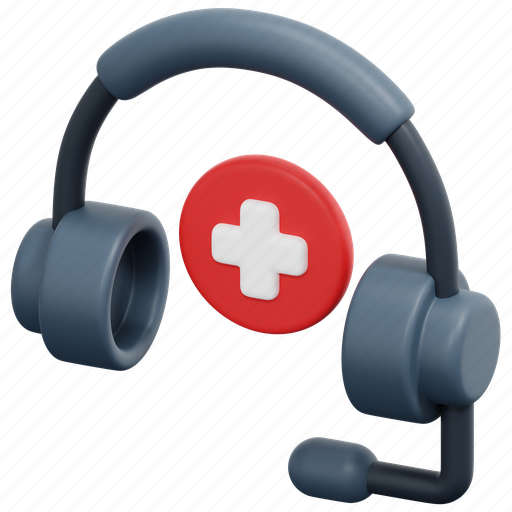 Medical, support, call, microphone, healthcare, headphones, service icon - Download on Iconfinder