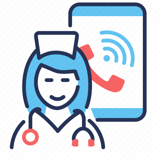 Call, doctor, online, smartphone icon - Download on Iconfinder