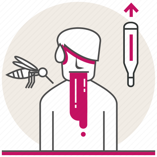 Dengue fever, health, mosquito, problems, sick, thermometer icon - Download on Iconfinder