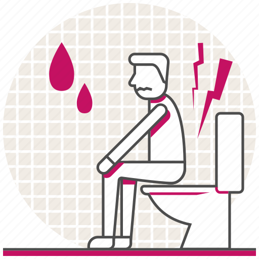 Flush toilet, health, hemorrhoids, people, problems, sick, toilet icon - Download on Iconfinder