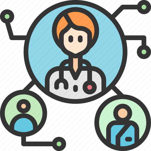 Connection, team, doctor, nurse, patient, network, organization icon - Download on Iconfinder