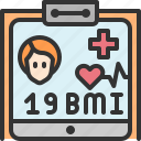 healthcheck, check, up, chart, bmi, heart, rate, profile, patient