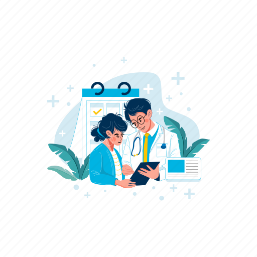 Assistance, healthcare, hospital, pharmacy, clinic, treatment, appointment illustration - Download on Iconfinder
