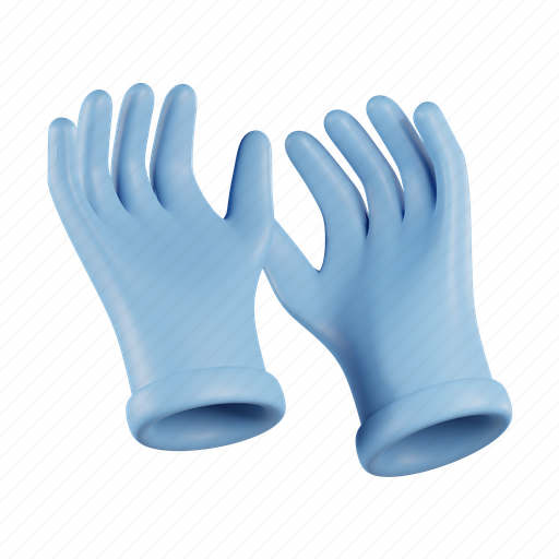 Medical, gloves, protection, hygiene, surgery, healthcare, tool 3D illustration - Download on Iconfinder