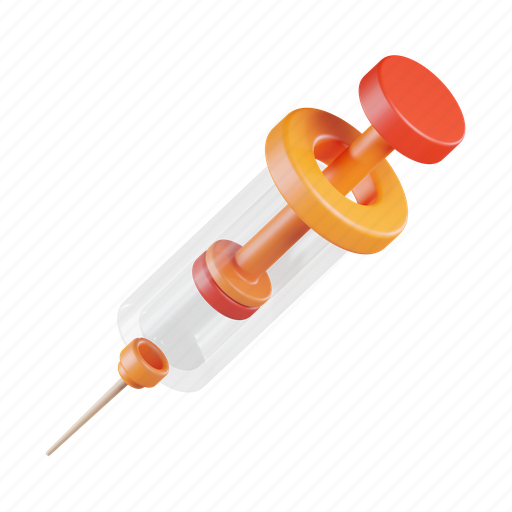 Syringe, vaccine, healthcare, needle, injection, drug, treatment 3D illustration - Download on Iconfinder