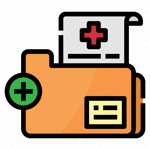Document, file, folder, hospital, report icon - Download on Iconfinder
