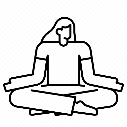 Healthylife, meditation, peace, pose, relaxation, spirituality, yoga icon - Download on Iconfinder